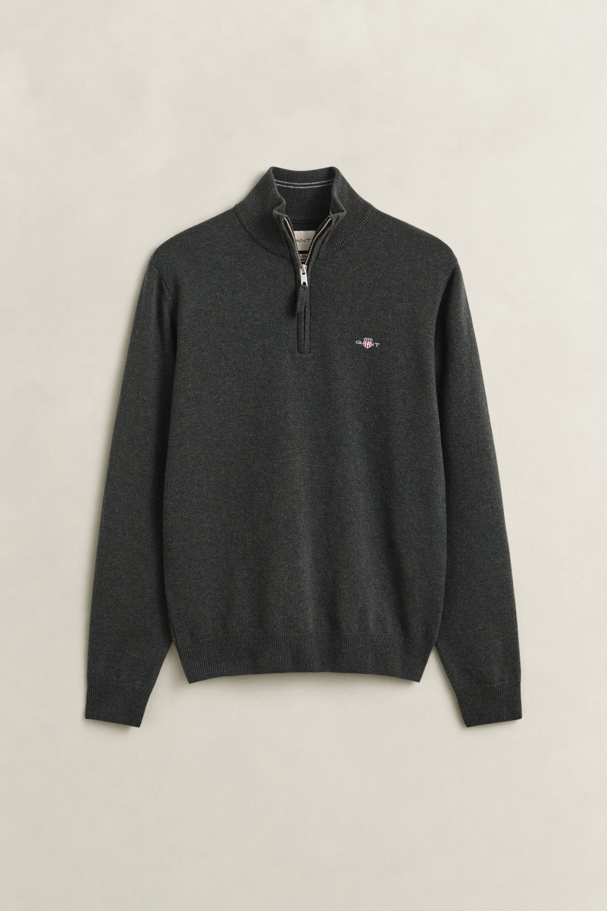 Pull à demi-zip en laine d’agneau