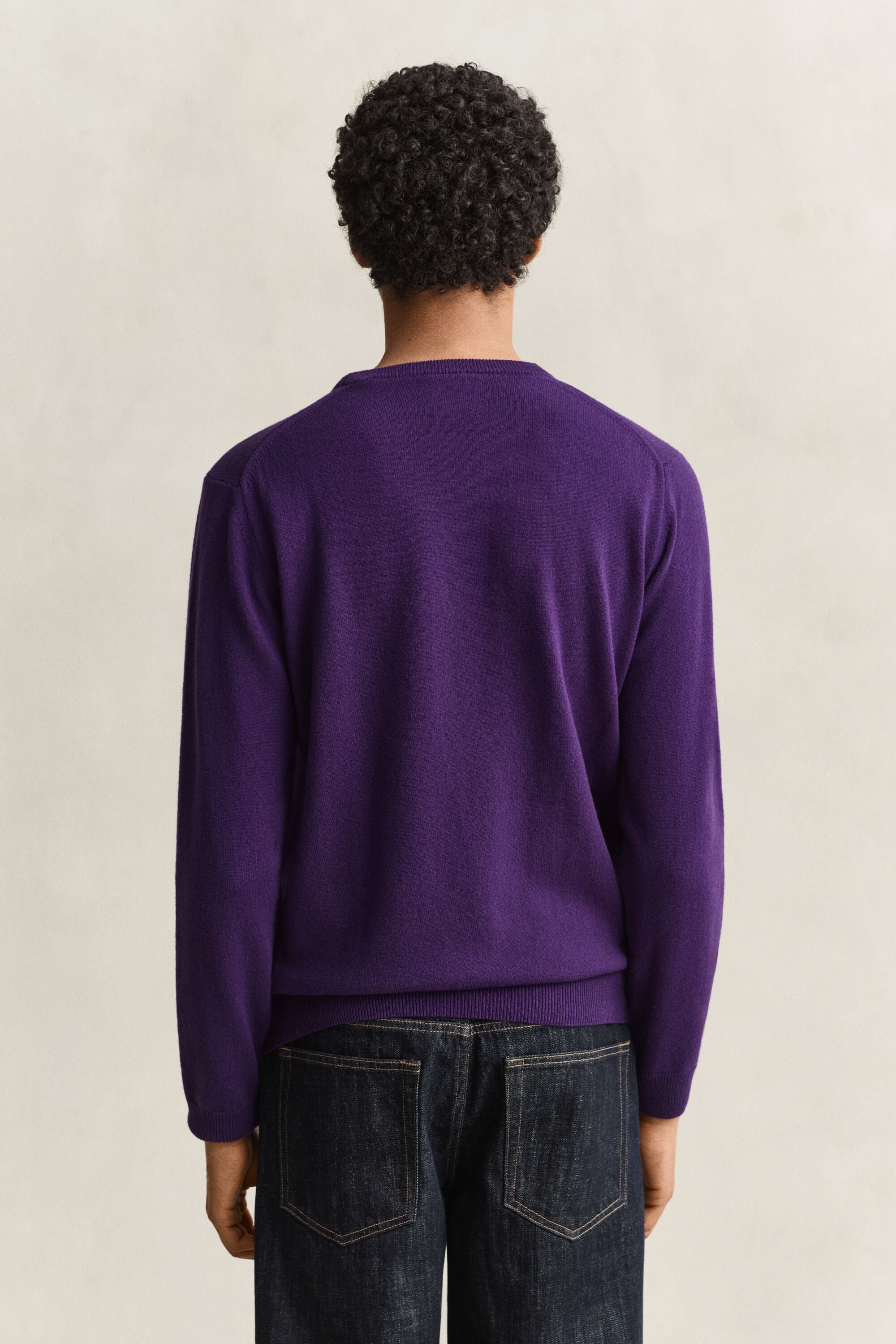 Pull col rond en laine d’agneau
