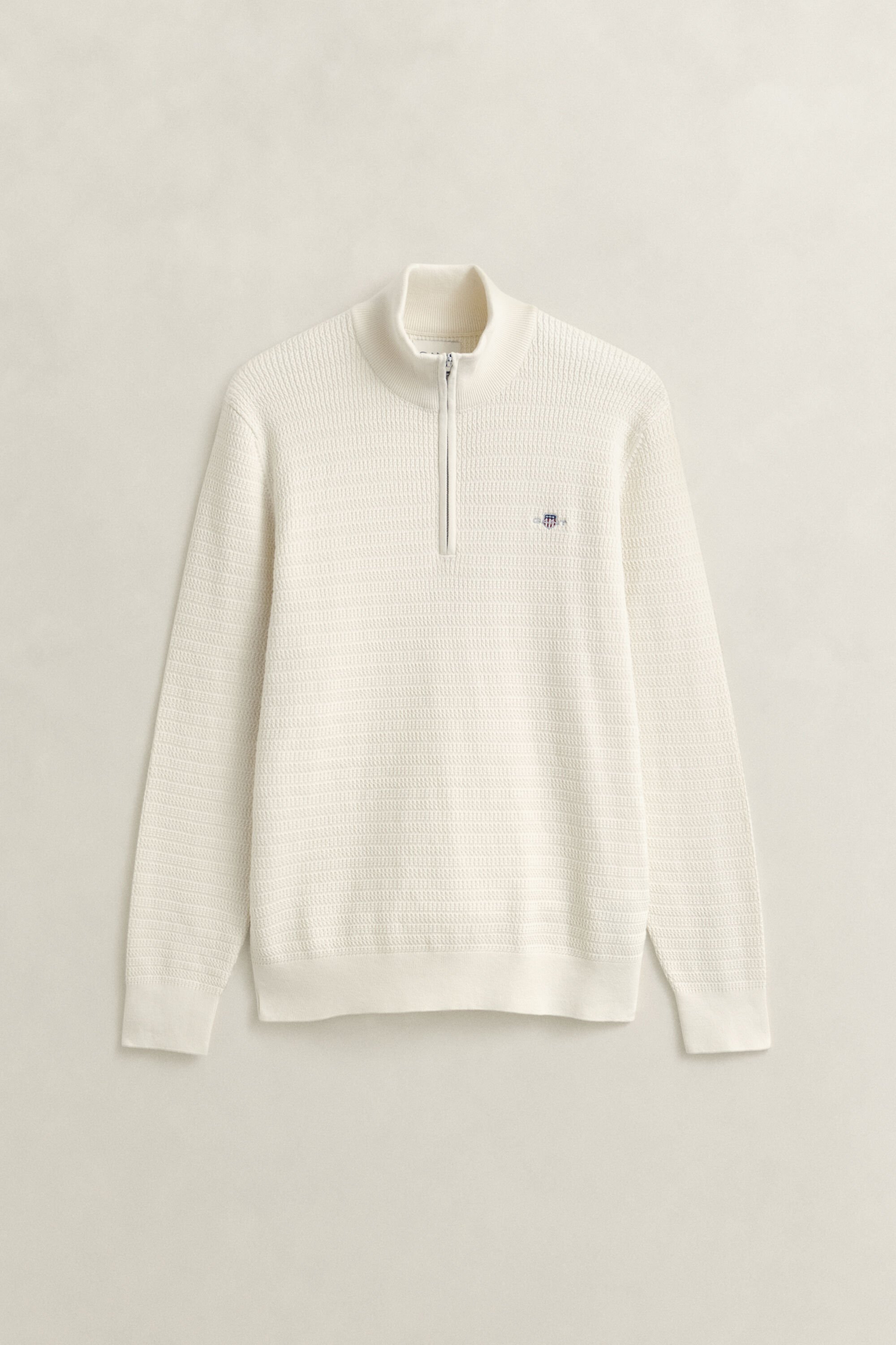 Gebreide trui met minikabels en korte rits