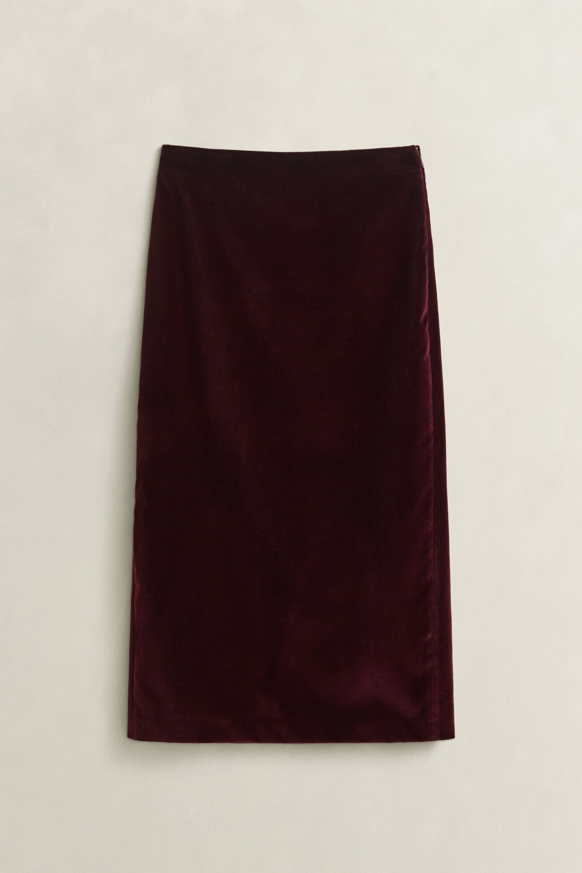 Jupe crayon en velours