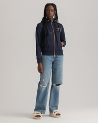 Sweat à capuche zippé Archive Shield