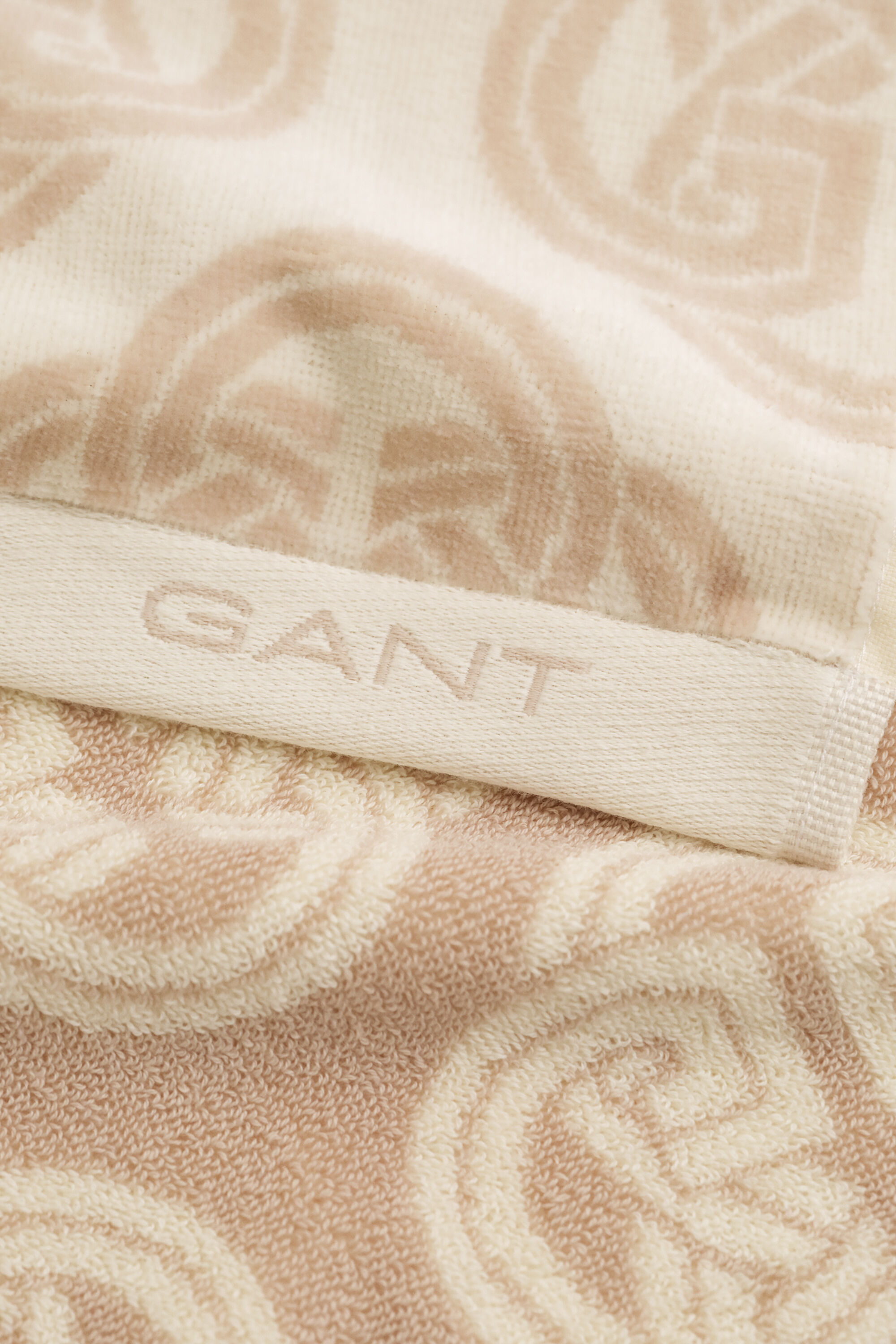 Serviette à motif monogramme 50 x 70