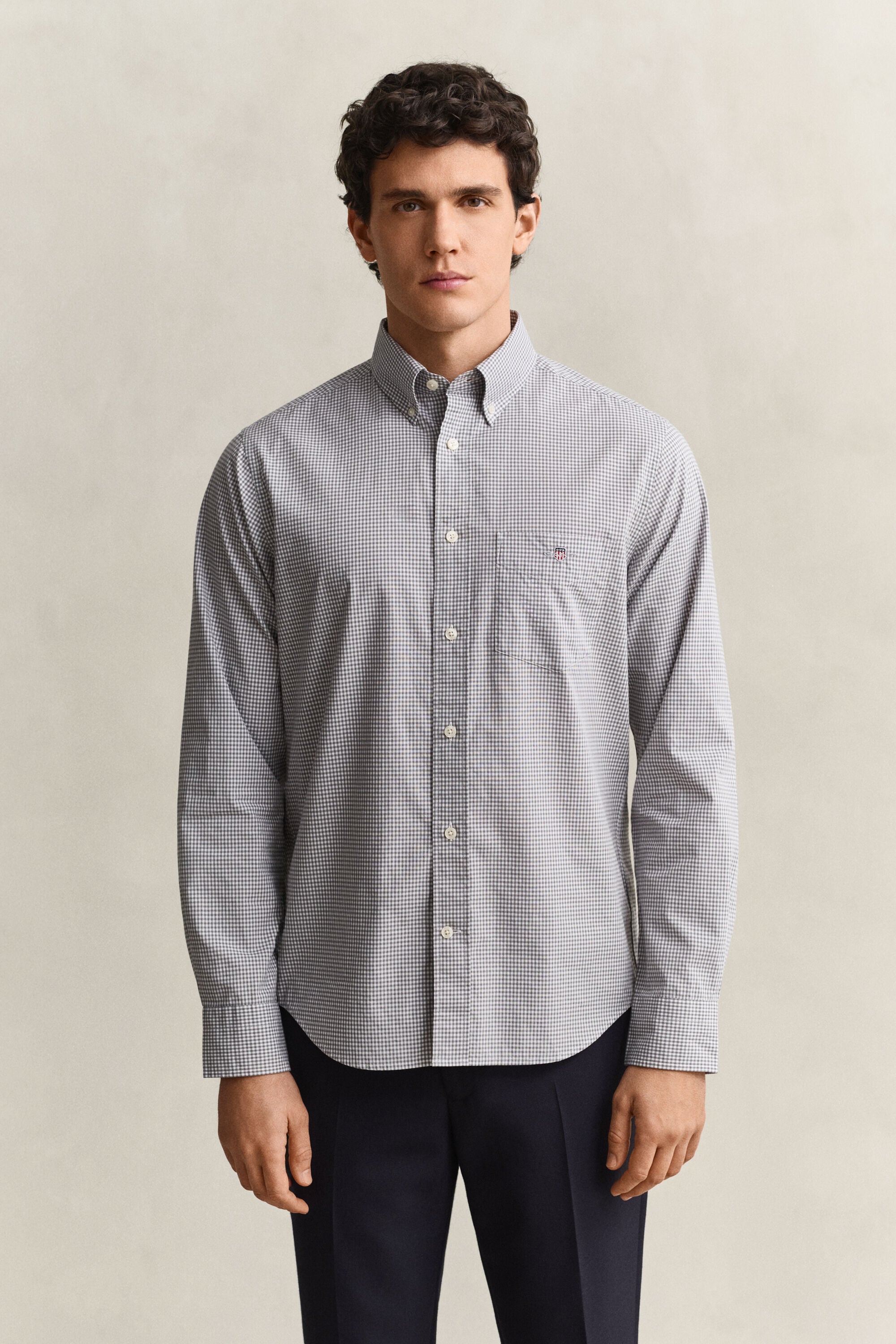 Chemise vichy en popeline classique