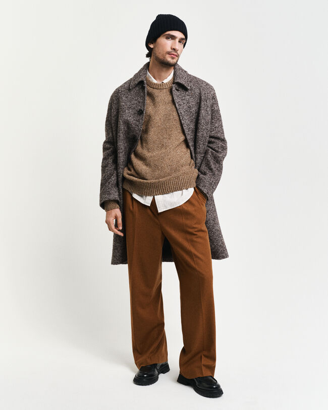 Wool Nepps trui met ronde hals