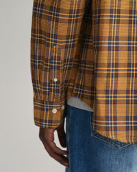 Chemise coupe d&eacute;contract&eacute;e &agrave; carreaux textur&eacute;e