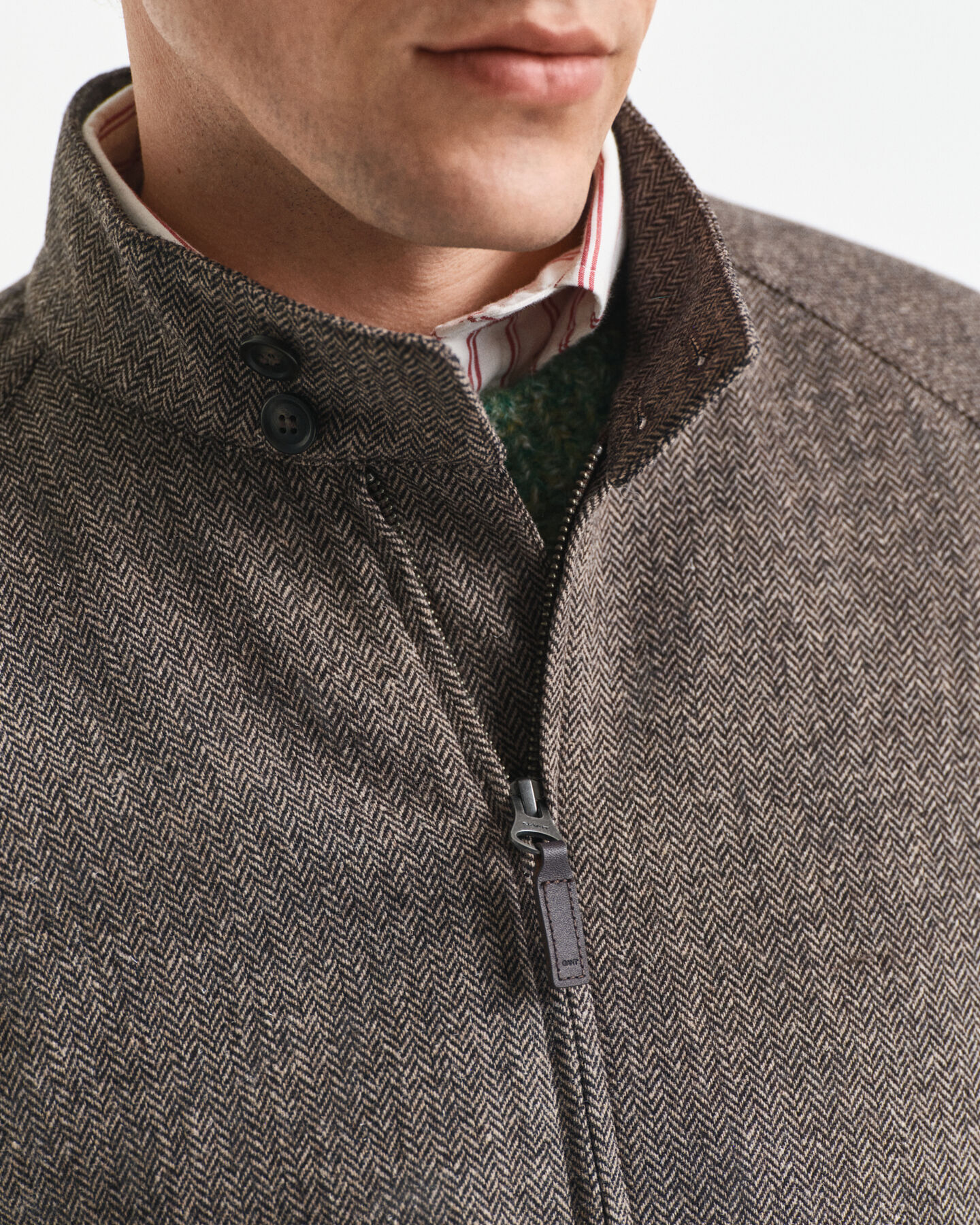 Veste Harrington en laine mélangée