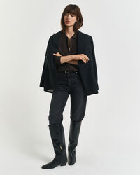 Pull à demi-zip en coton texturé