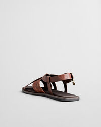 Sunlaz sandalen van gevlochten leer