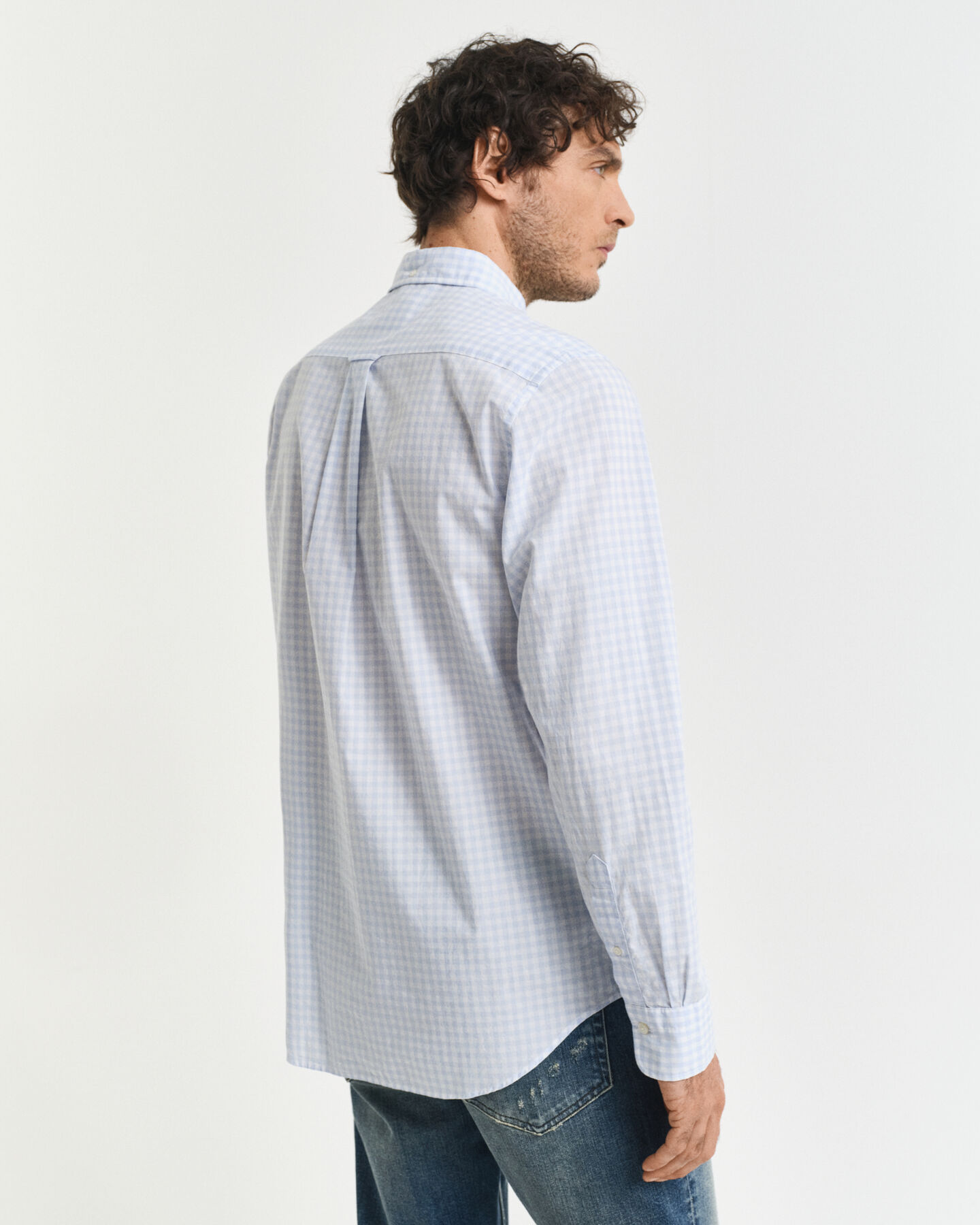 Regular Fit Classic hemd met Gingham-ruitje van poplin