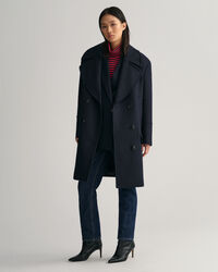 Caban en laine mélangée