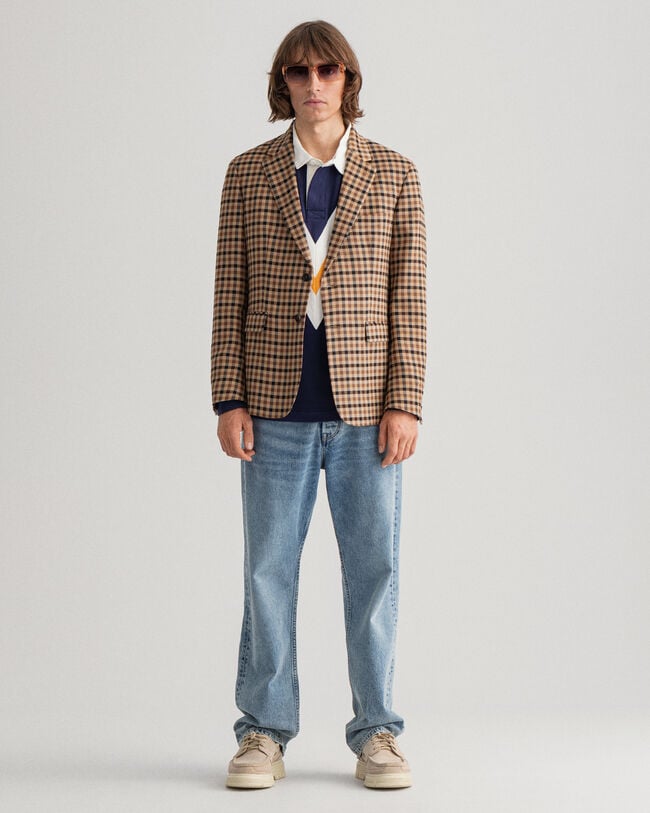 Regular Fit Check Blazer