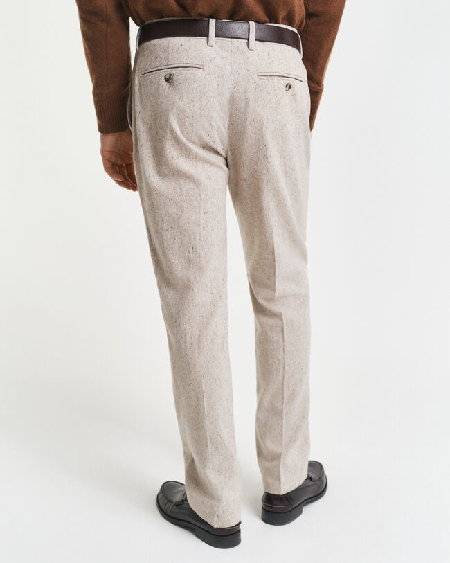 Pantalon de costume slim fit en Donegal