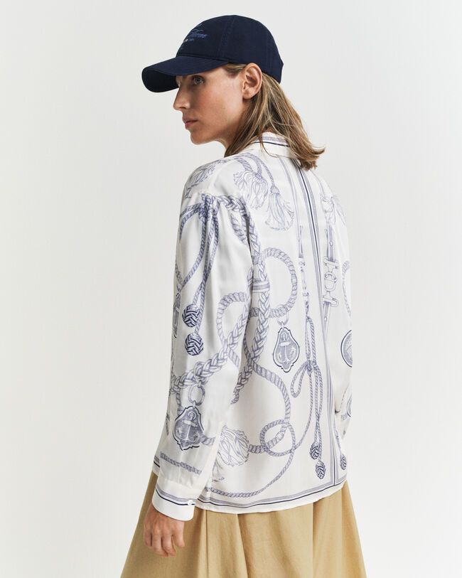 Relaxed Fit Sailing Print hemd