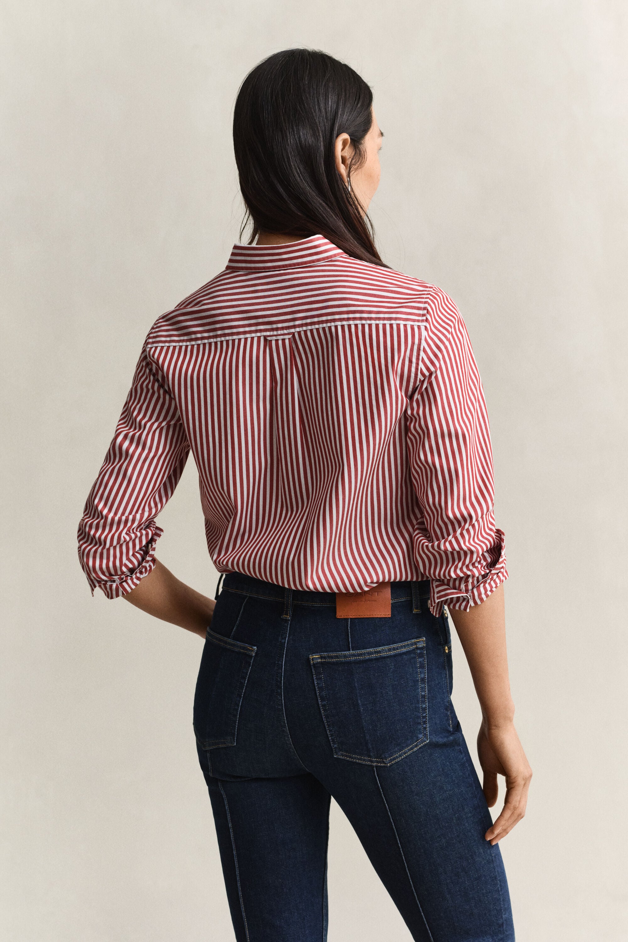 Regular Fit Classic gestreept overhemd van poplin