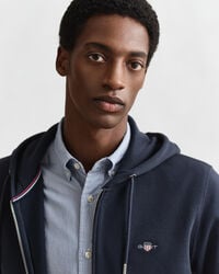 Shield hoodie met ritssluiting