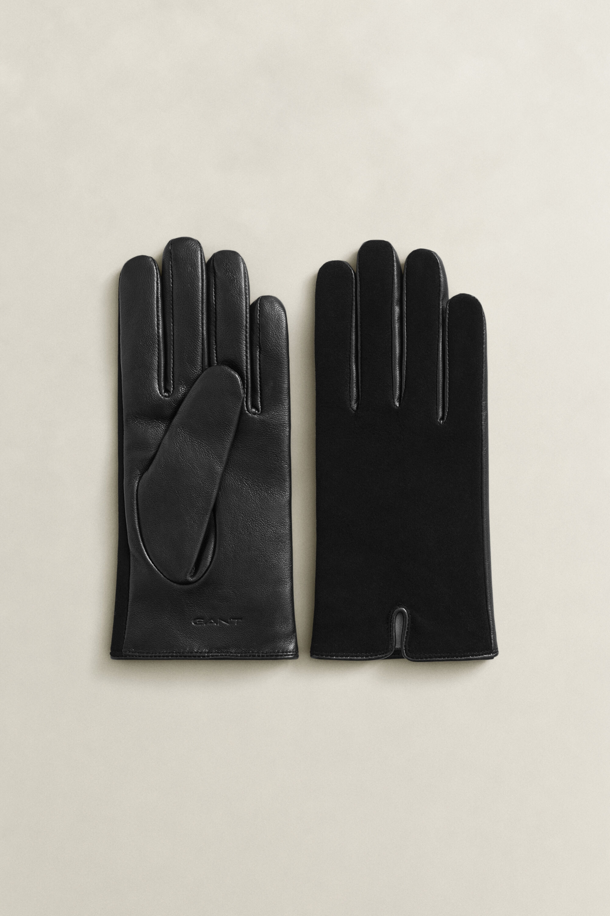 Gants en cuir et daim