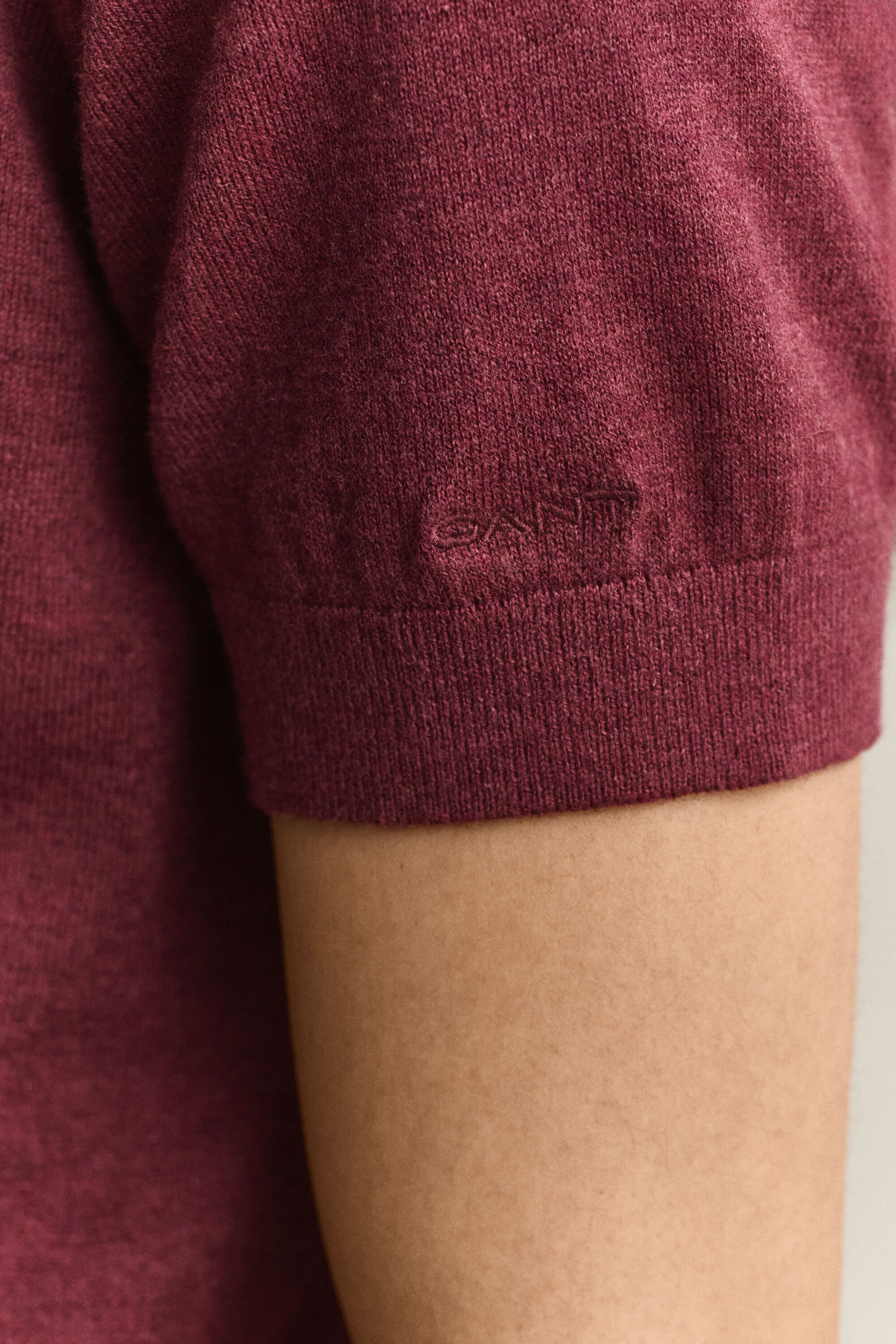 Pull léger façon polo en maille