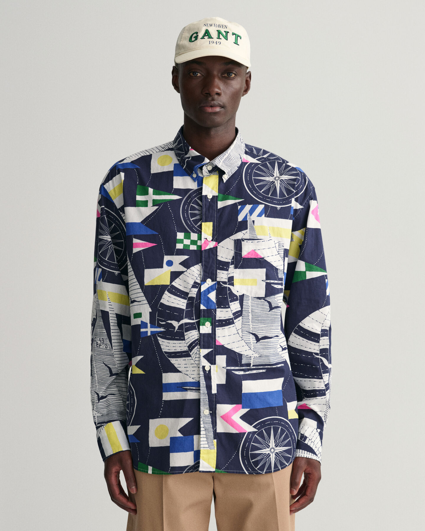 Relaxed Fit Sailing Print overhemd
