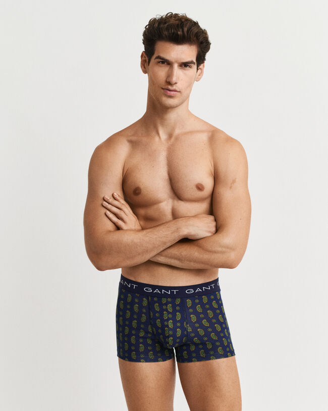 Cadeauset van drie boxershorts met paisleyprint