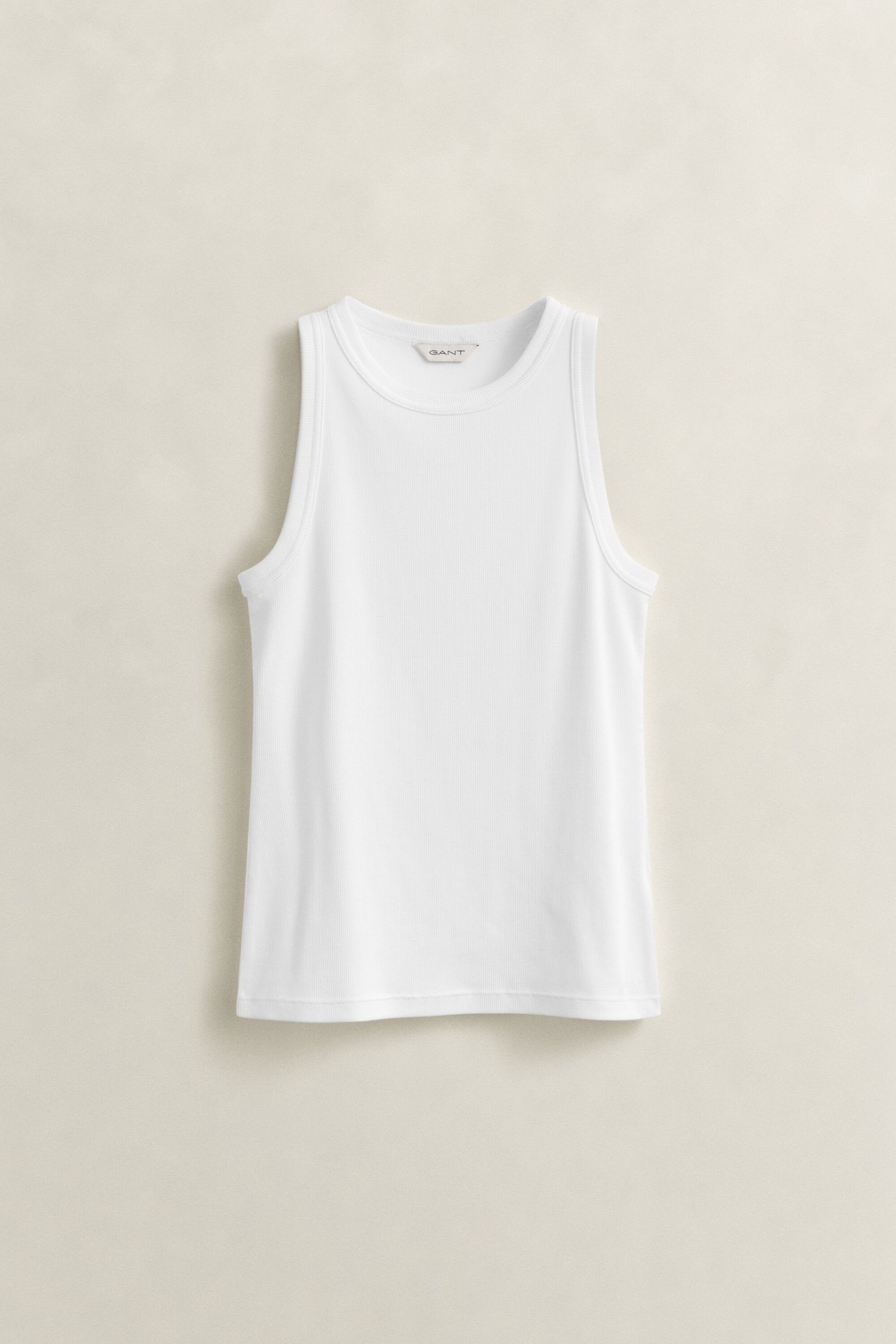 Geribde tanktop