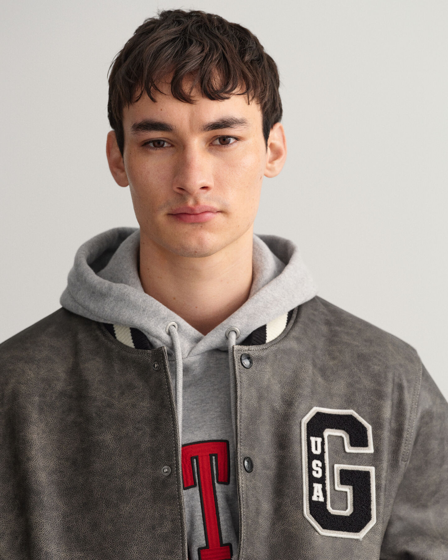 Leren GANT Varsity Jacket