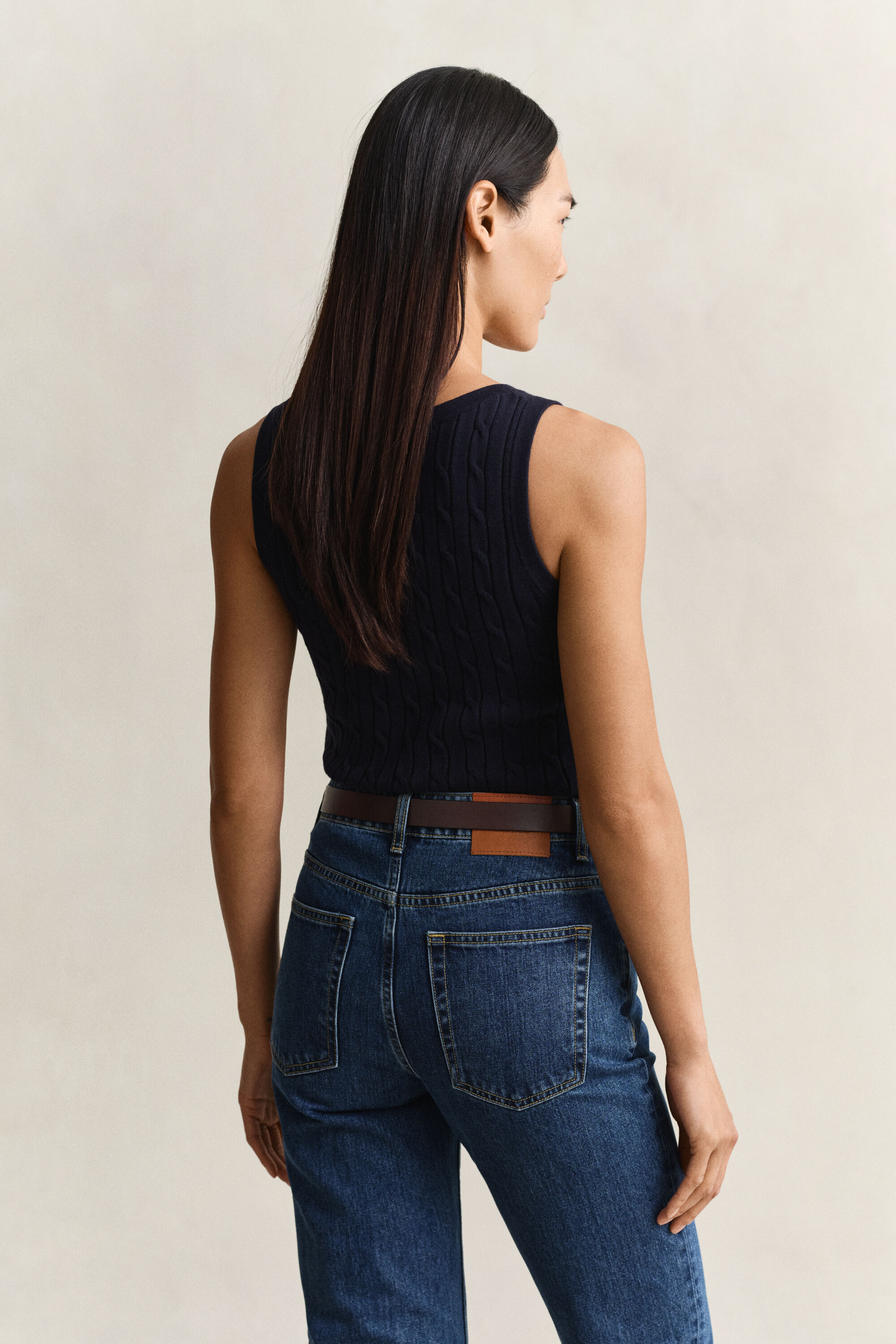 Débardeur en maille torsadée