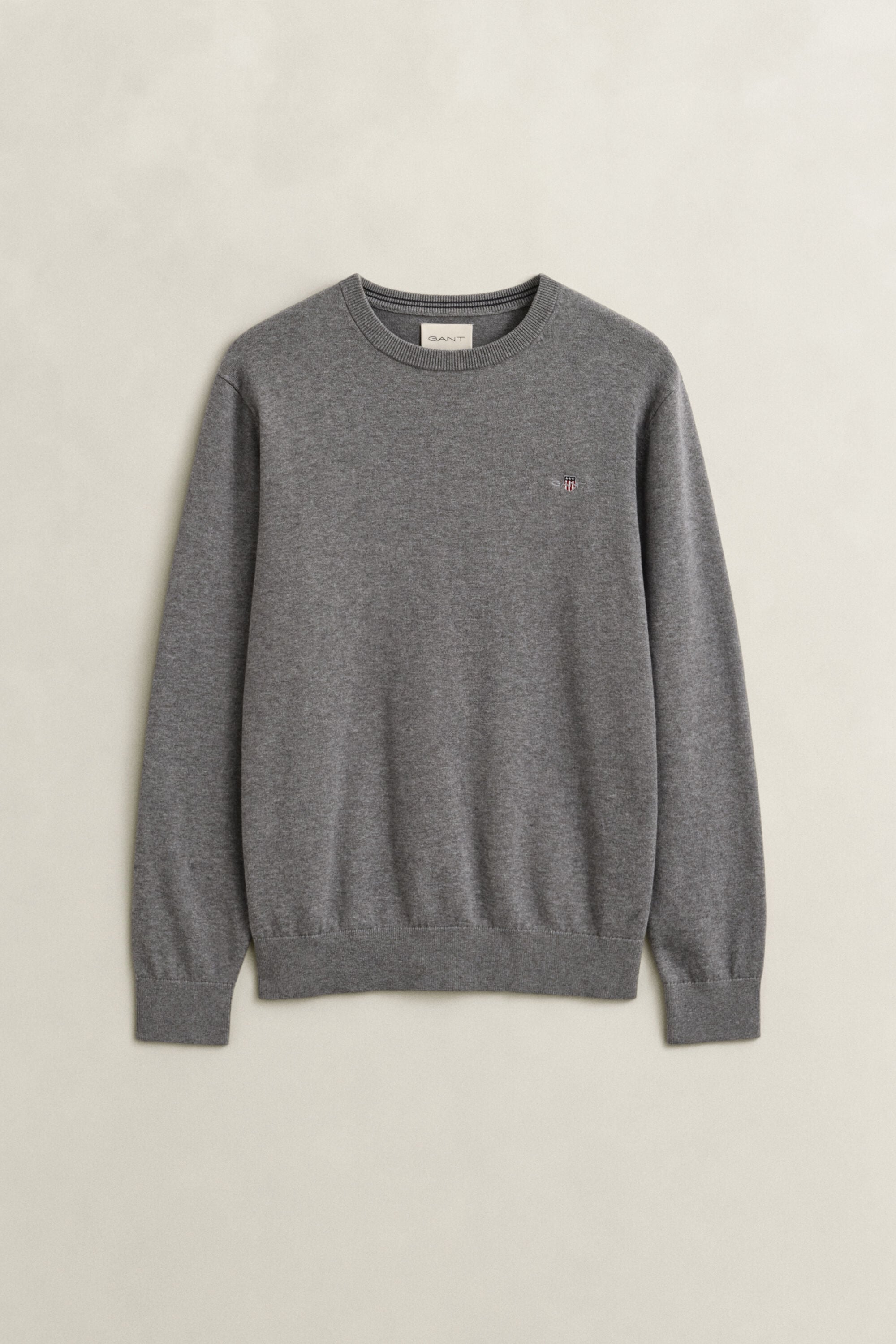 Pull col rond en coton