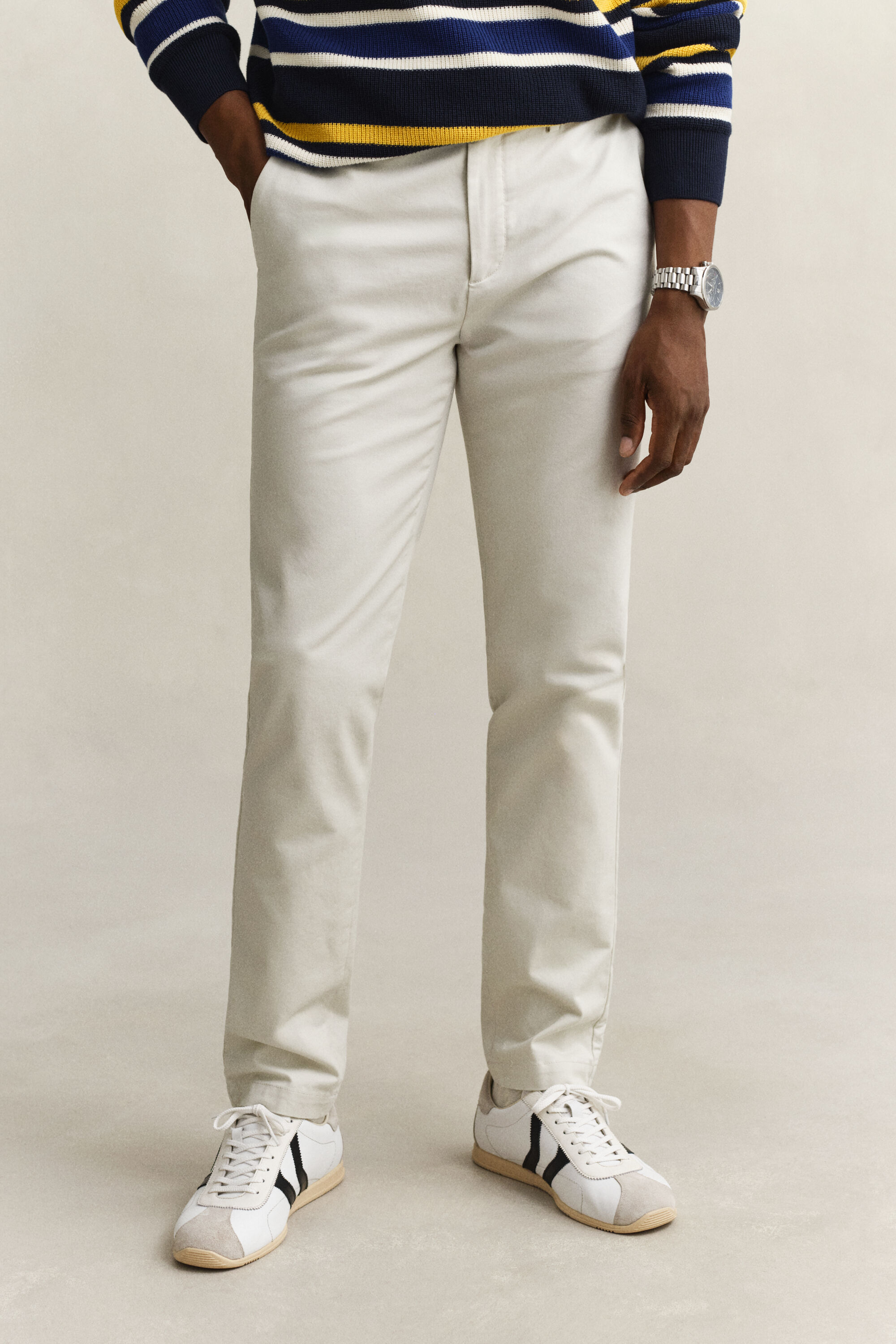 Pantalon chino élégant coupe slim