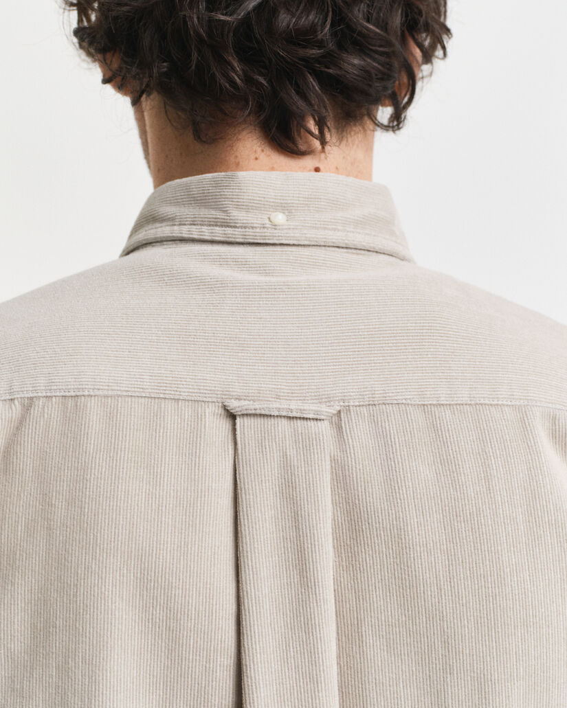 Chemise coupe regular en velours côtelé de coton
