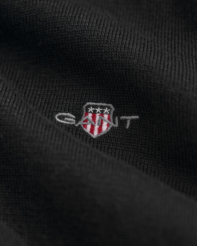 Pull col V en coton classique