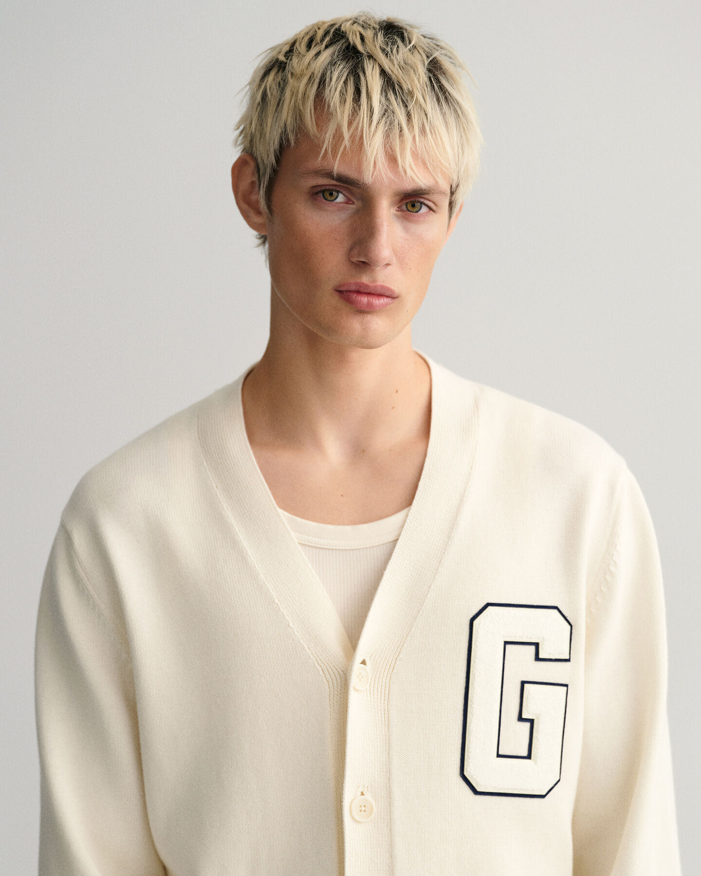 Cardigan en coton Supima Letterman