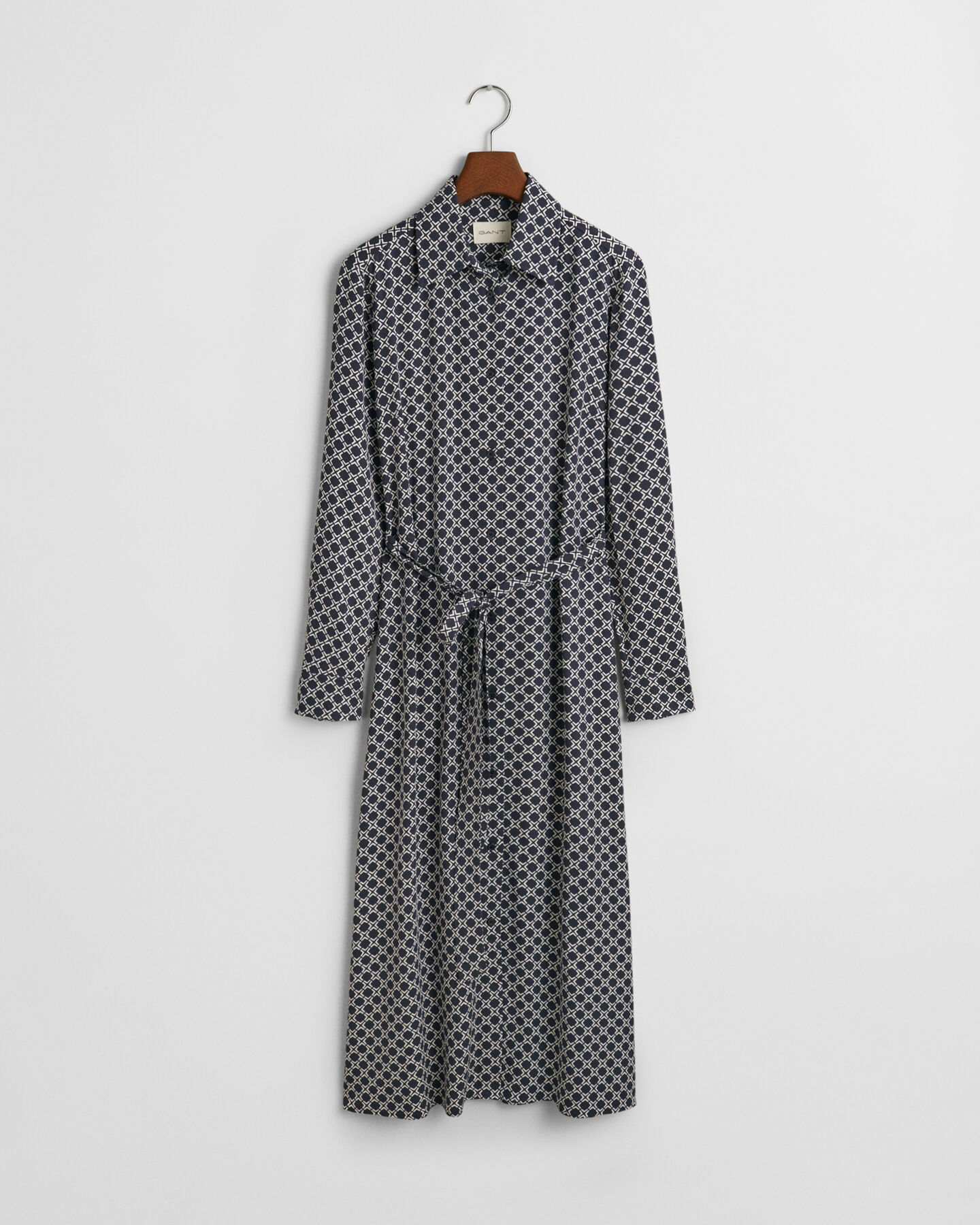 Robe-chemise à imprimé géométrique