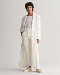 Witte iets kortere Slim Fit jeans