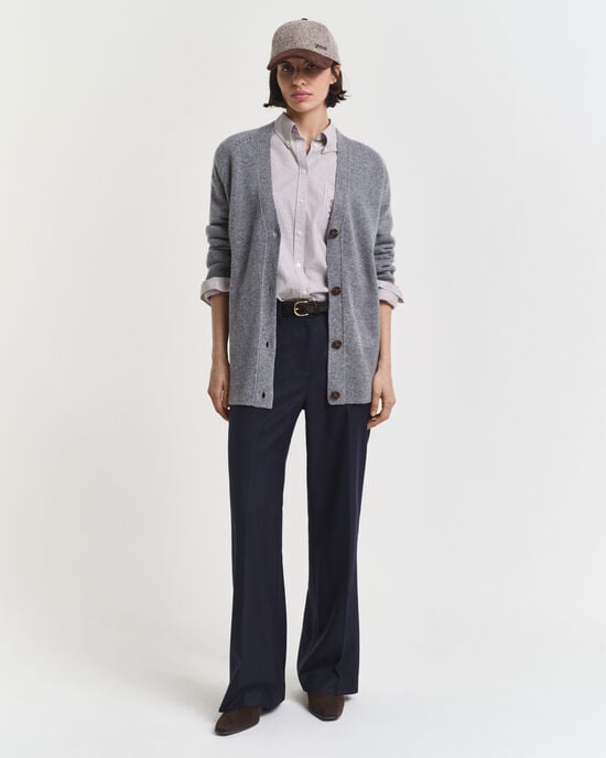 Pantalon élégant en laine mélangée