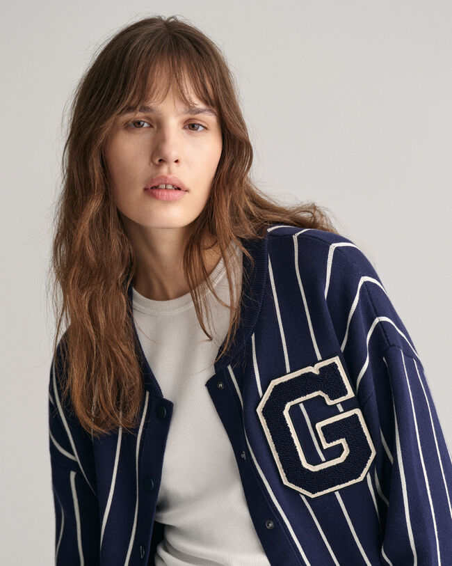 Cardigan en maille Bomber GANT Varsity