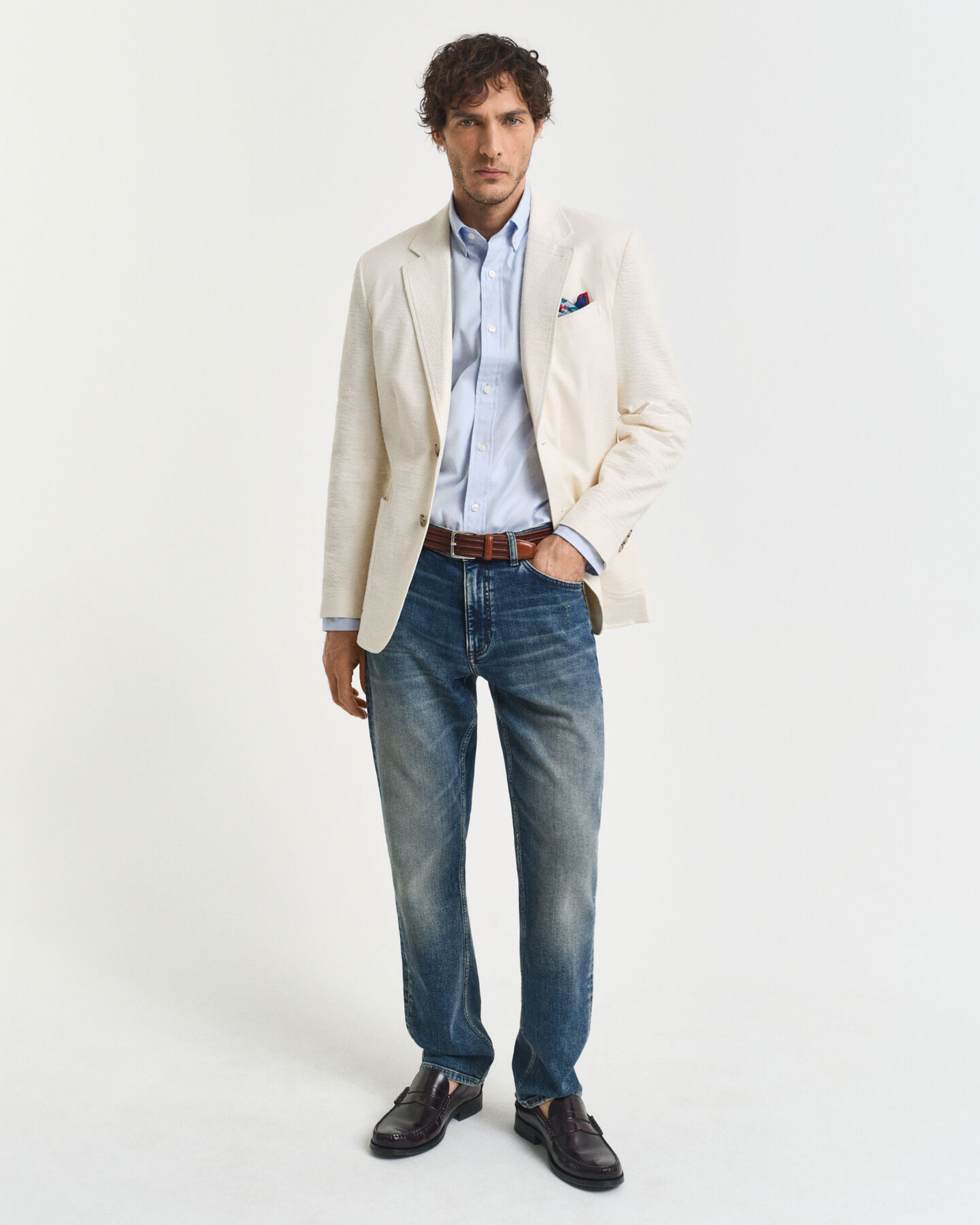 Chemise coupe regular en coton Oxford Pinpoint