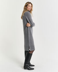 Robe col roulé avec finitions en maille