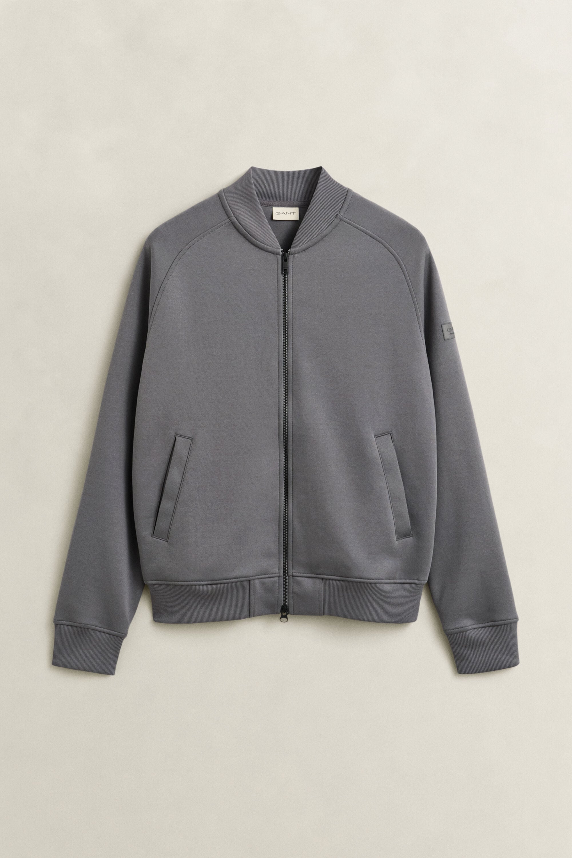 Aviator sweatshirt met ritssluiting