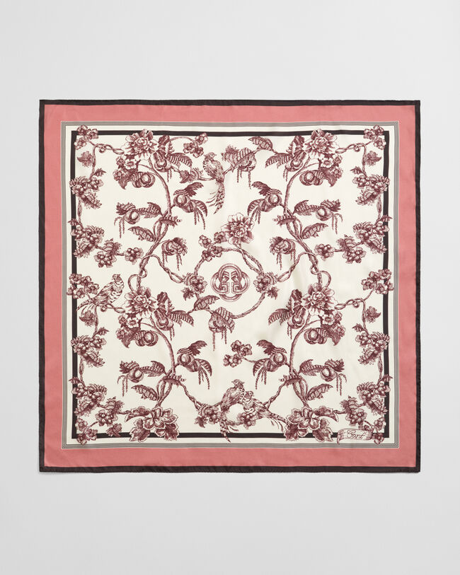 Zijden sjaal met boomprint