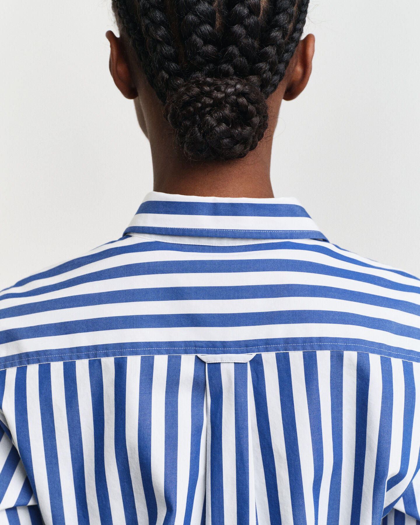 Chemise regular fit en popeline à larges rayures