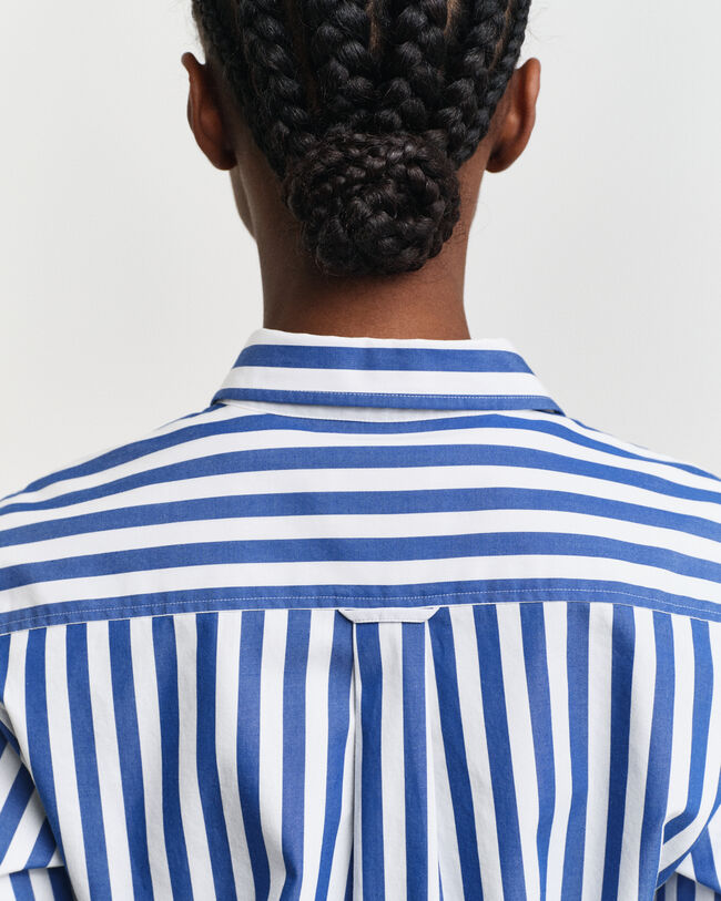 Chemise regular fit en popeline à larges rayures
