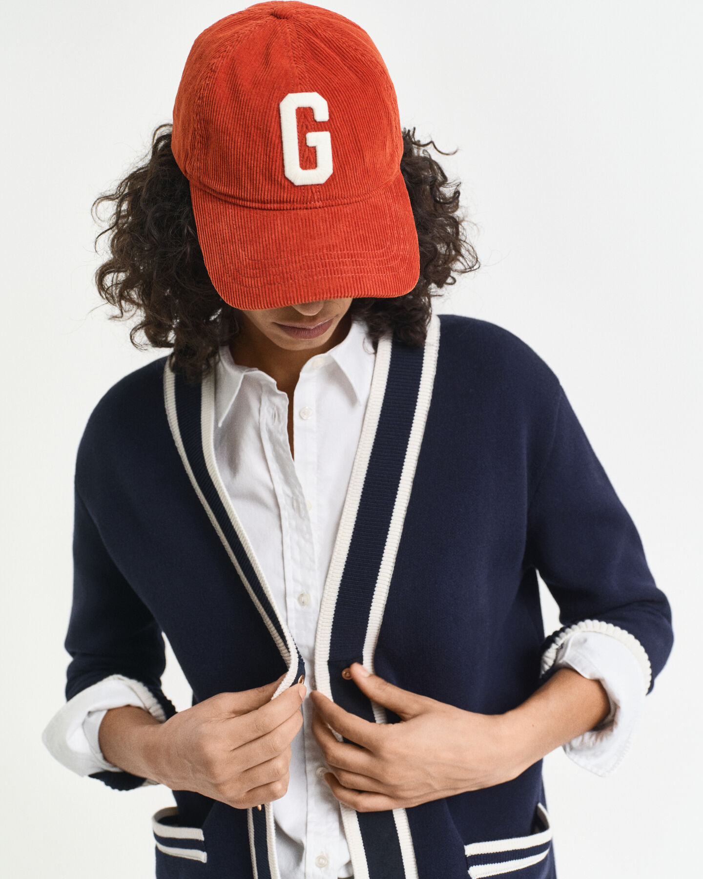 Cardigan en maille contrastante