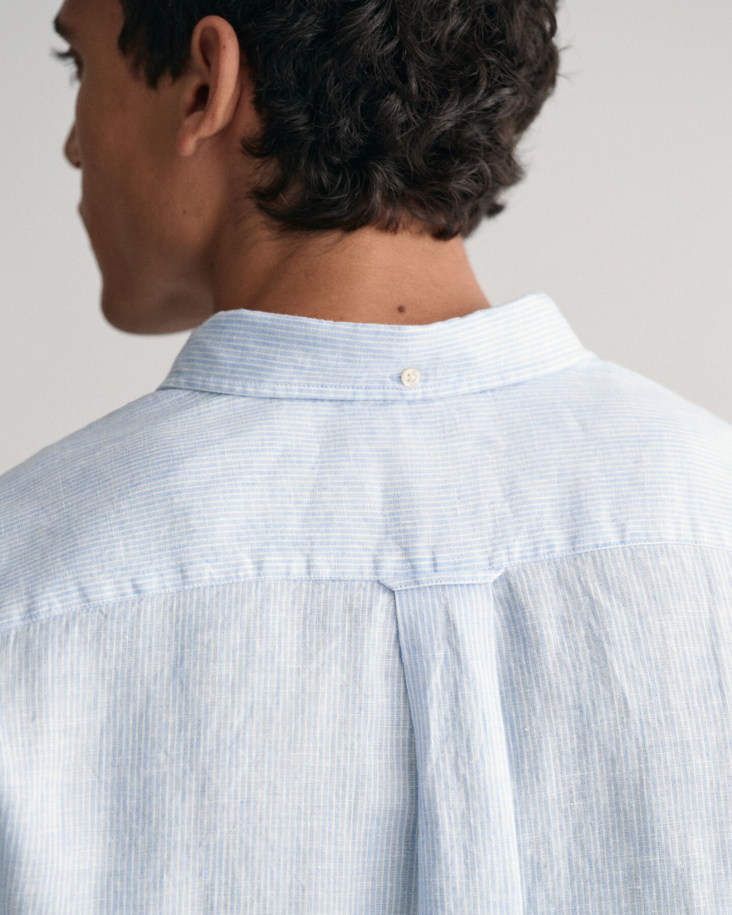 Regular Fit gestreept linnen hemd