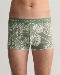 Set van drie boxershorts met Tropical leaves-print
