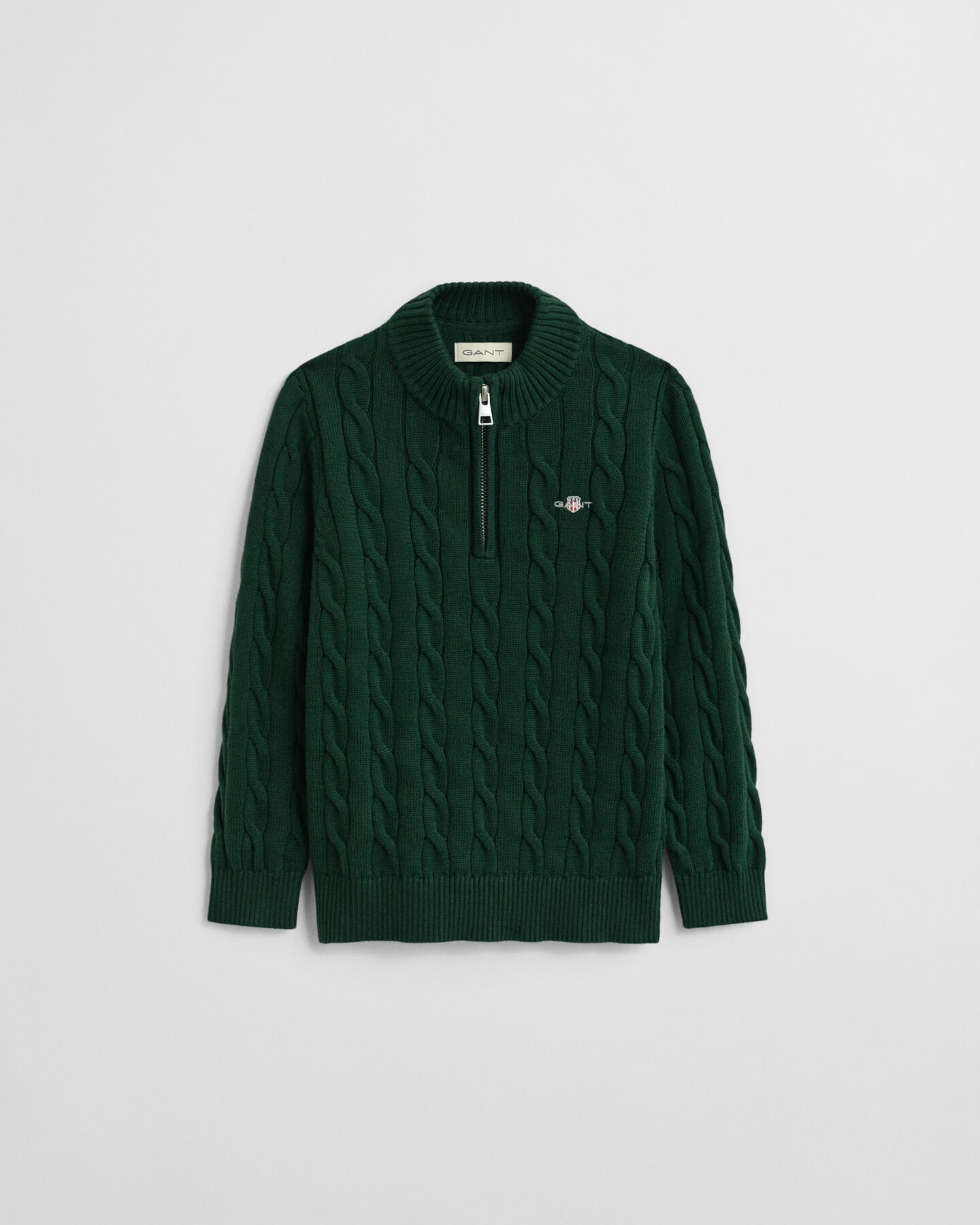 Pull à demi-zip en coton torsadé Enfant