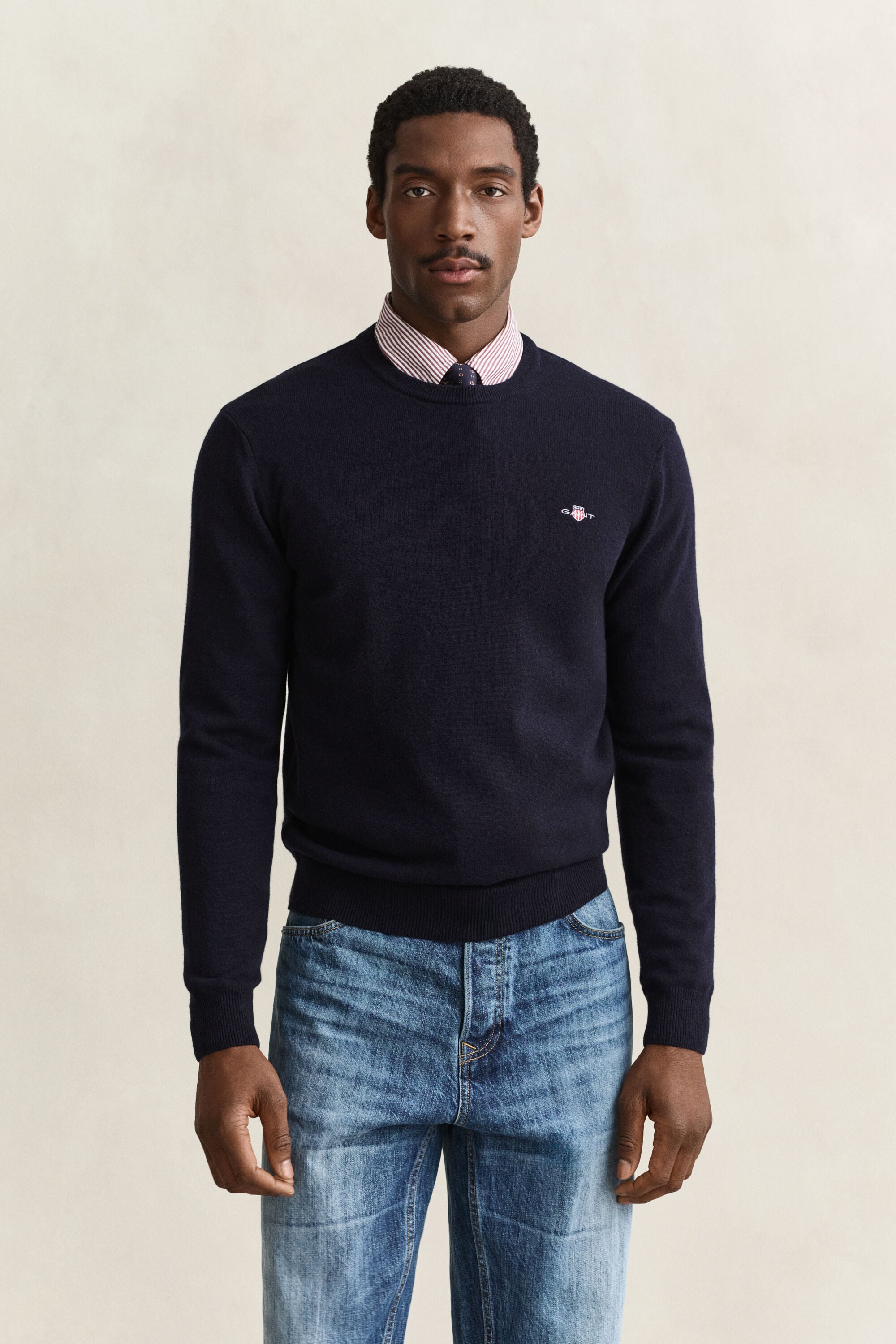 Pull col rond en laine d’agneau