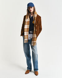 Écharpe en laine à carreaux