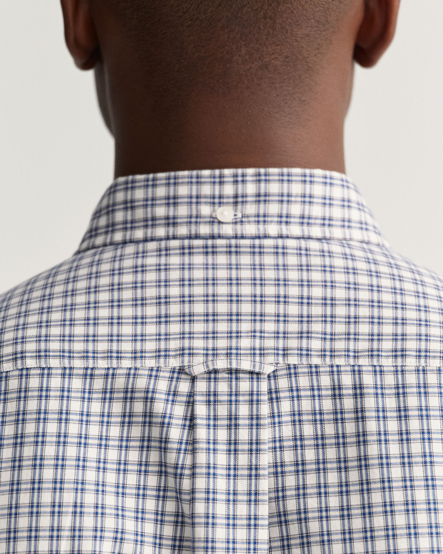 Regular Fit hemd van keperstof met kleine Schotse ruit