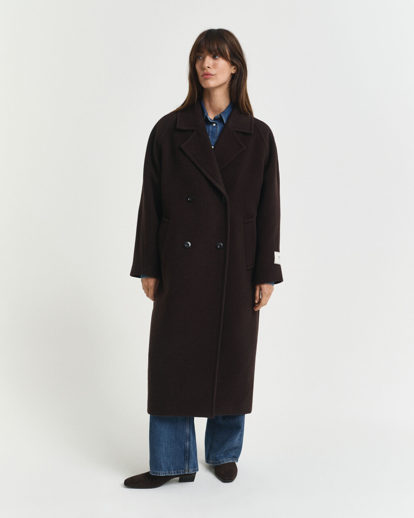 Manteau en laine mélangée