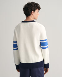 GANT Varsity trui met ronde hals